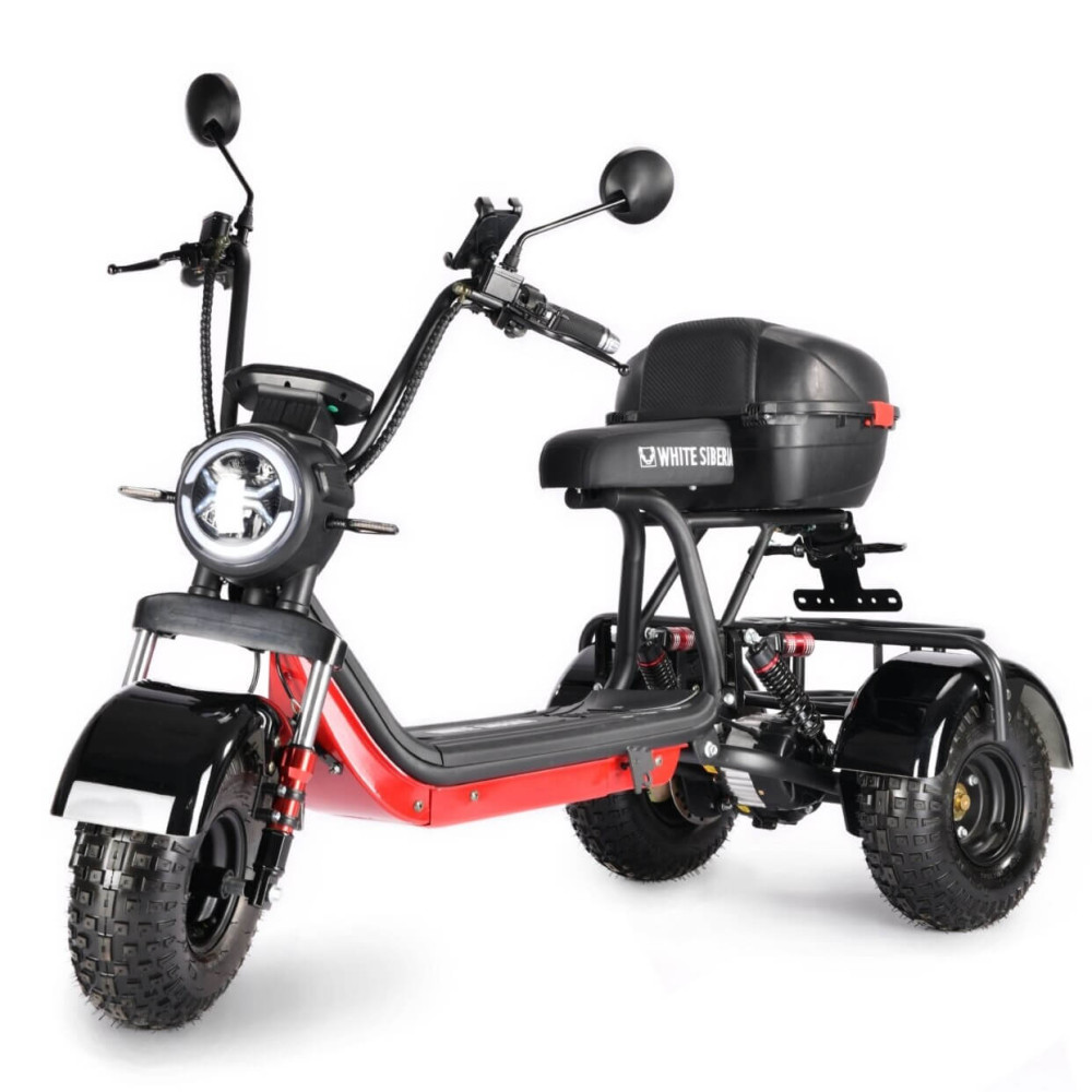 Электрический трехколесный скутер Kachu Trike A1, 1000Вт, 20Ач